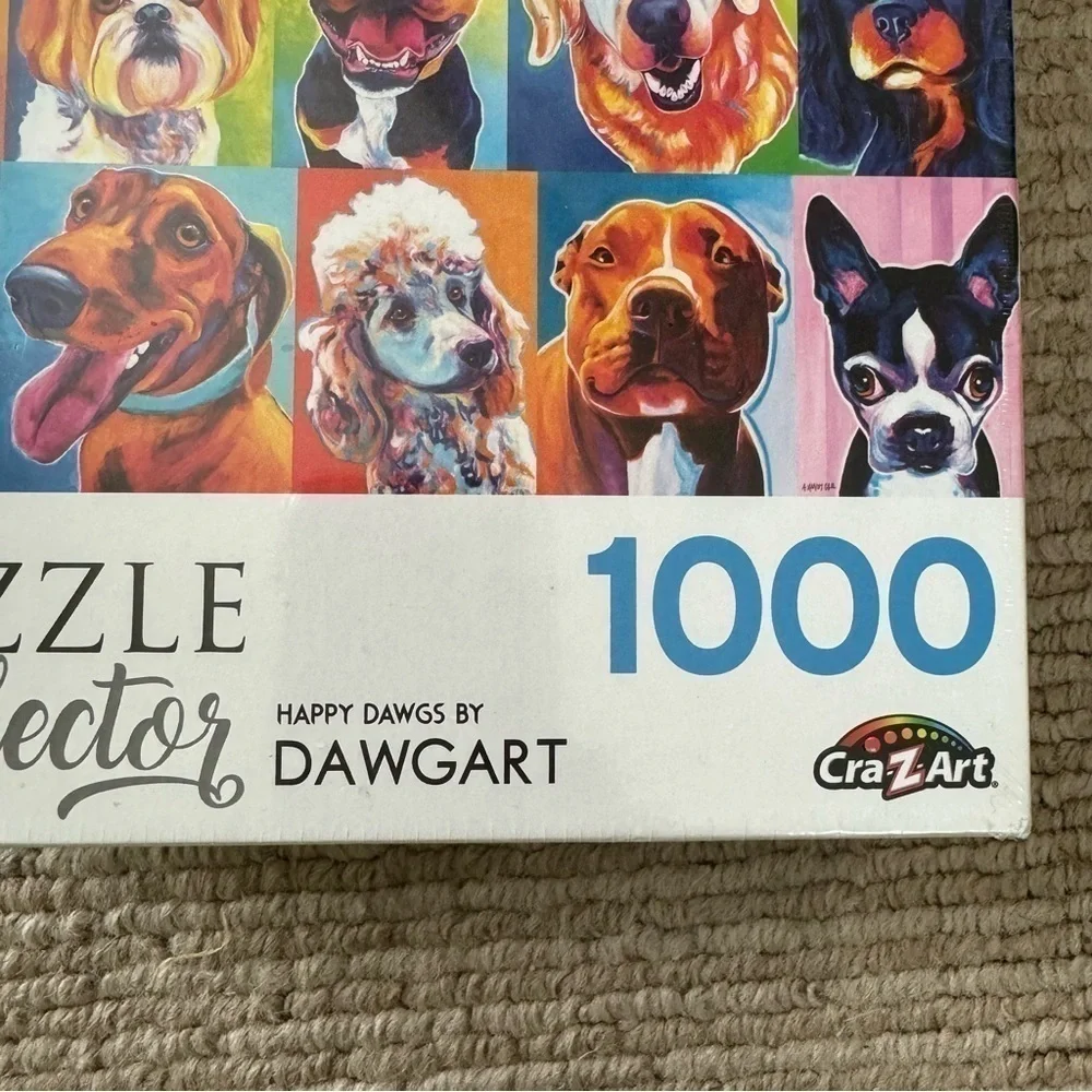 Cra-Z-Art Puzzle Collector 1000 Piece Happy Dawgs Jigsaw Puzzle